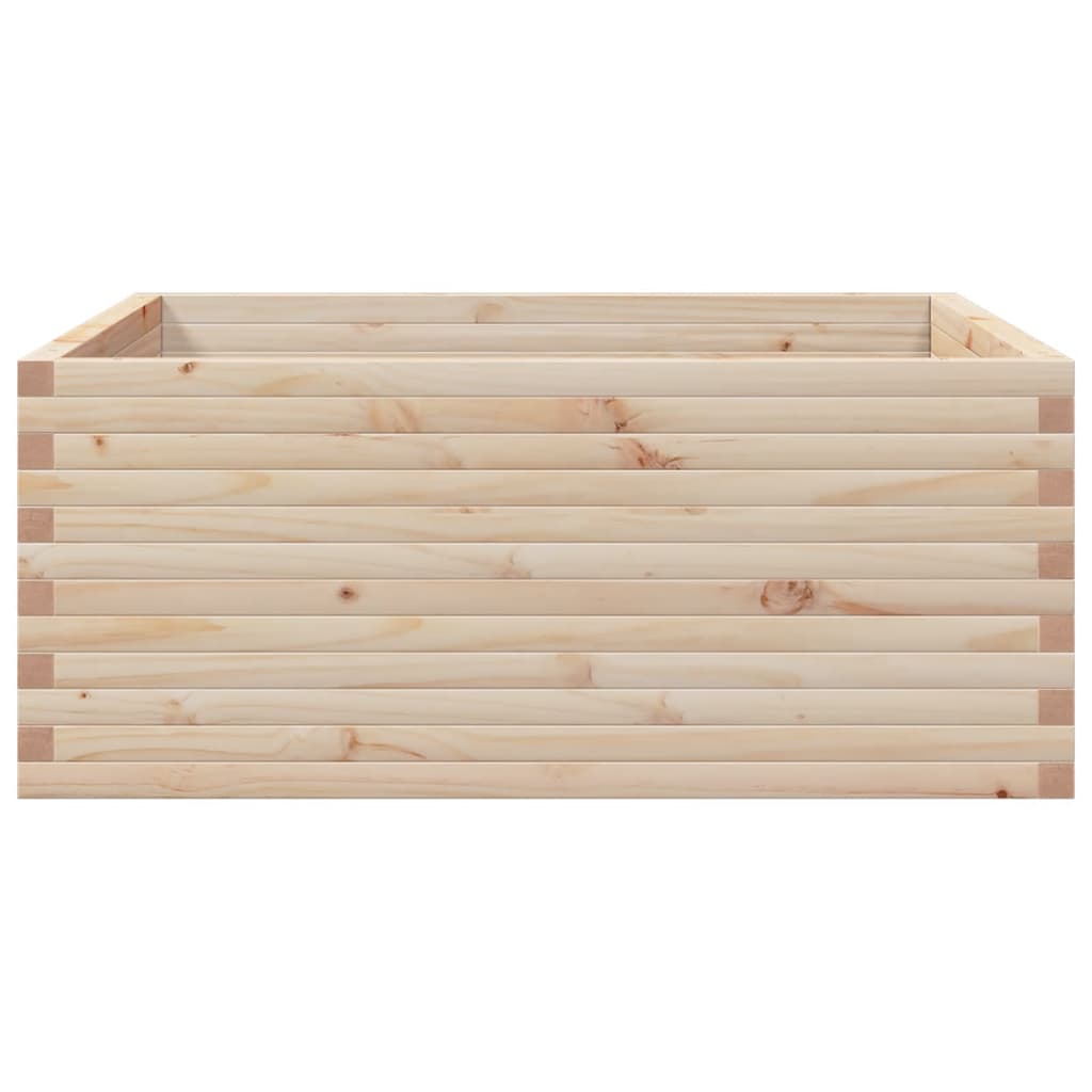 vidaXL Garden Planter 110x110x46 cm Solid Wood Pine