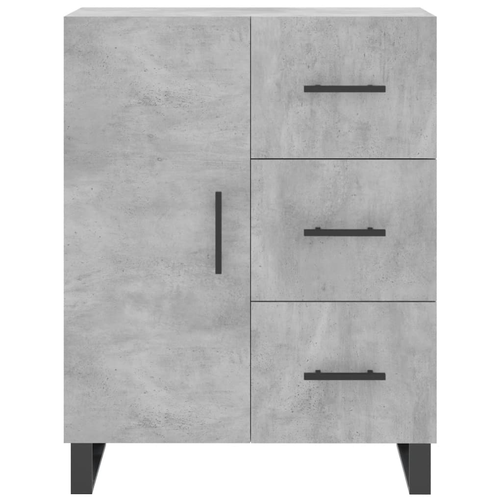 vidaXL Highboard Concrete Grey 69.5x34x180 cm Engineered Wood