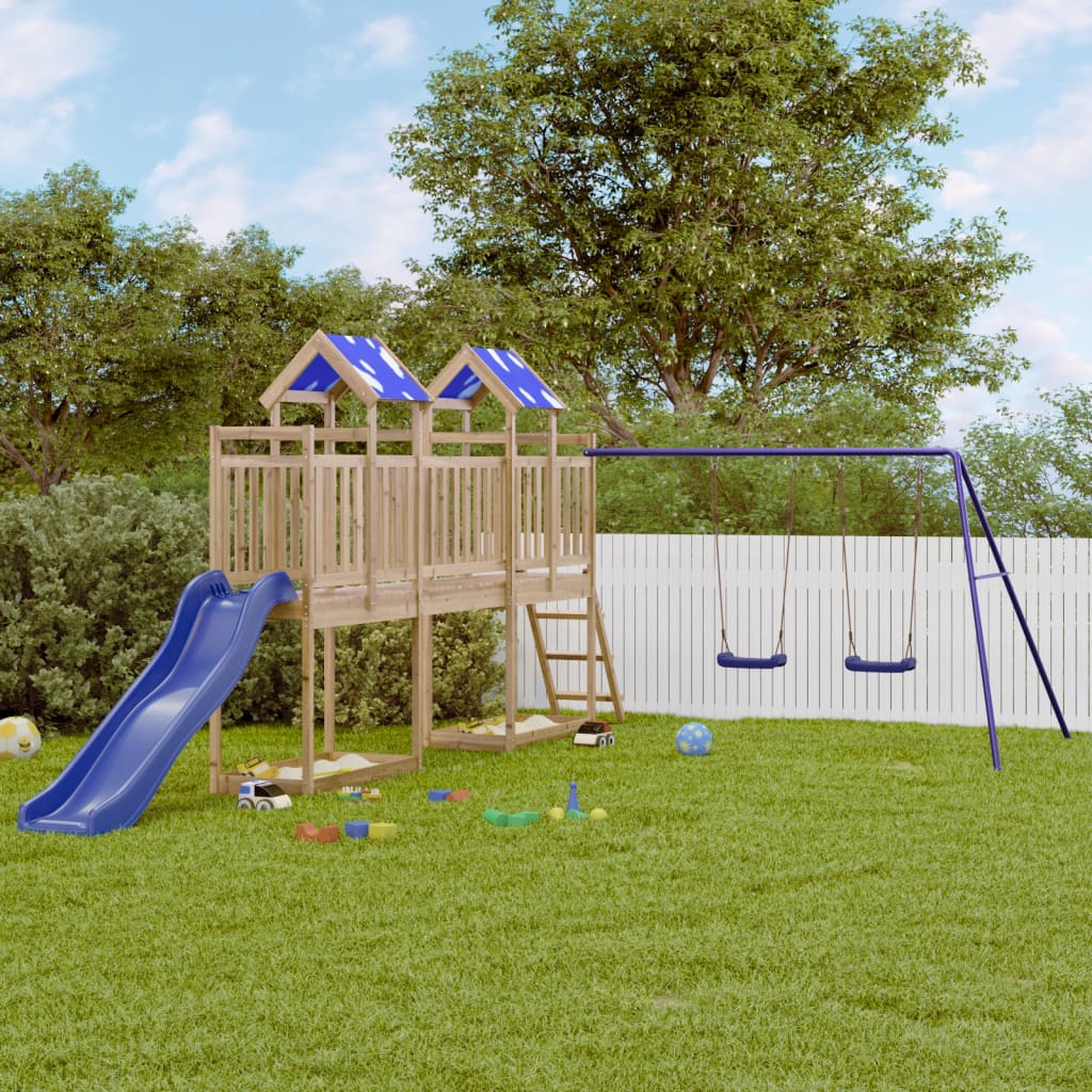 vidaXL Outdoor Playset Impregnated Wood Pine