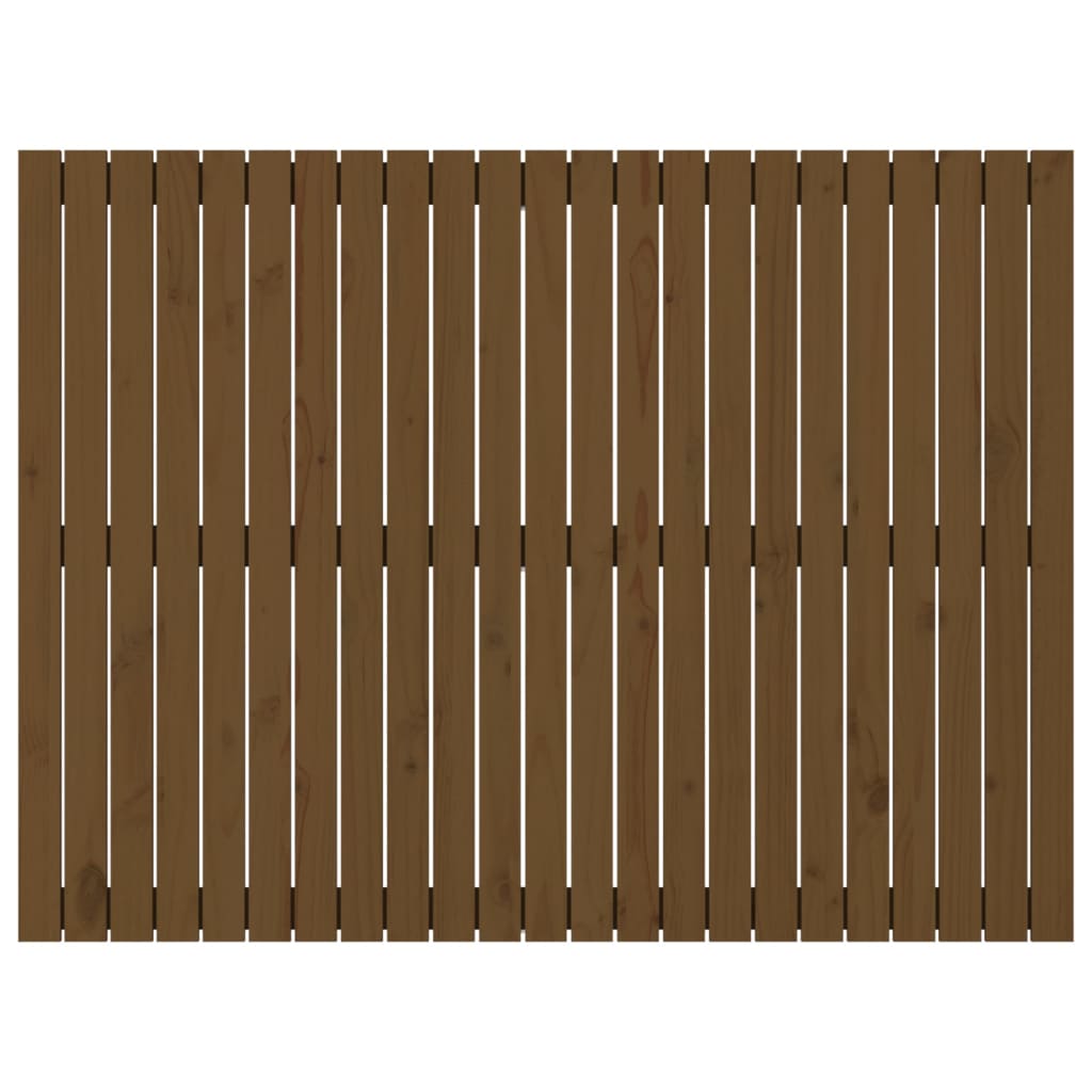 vidaXL Wall Headboard Honey Brown 146.5x3x110 cm Solid Wood Pine