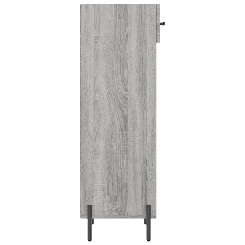 vidaXL Shoe Cabinet Grey Sonoma 30x35x105 cm Engineered Wood