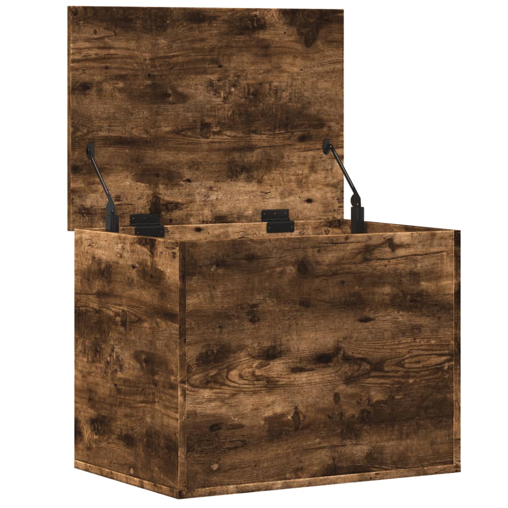 vidaXL Storage Box Smoked Oak 60x42x46 cm Engineered Wood