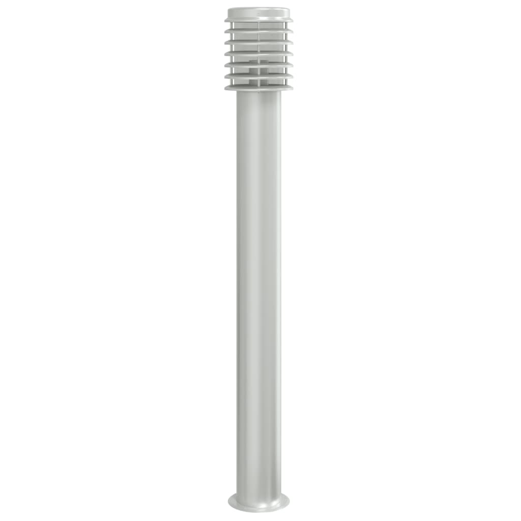 vidaXL Outdoor Floor Lamp Silver 110cm Stainless Steel