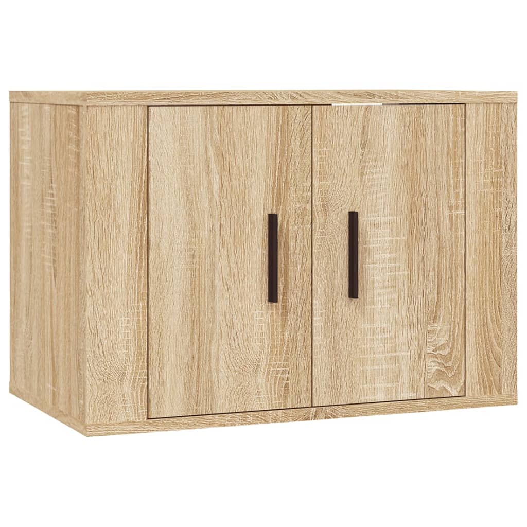 vidaXL 4 Piece TV Cabinet Set Sonoma Oak Engineered Wood