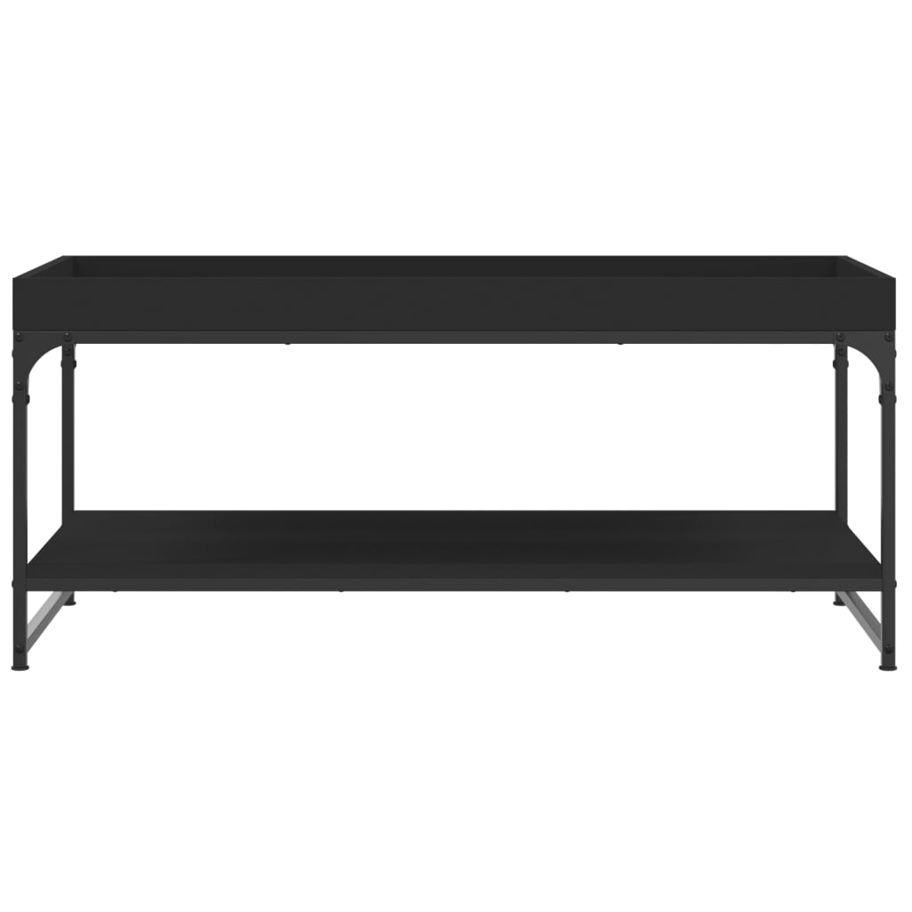 vidaXL Coffee Table Black 100x49x45 cm Engineered Wood