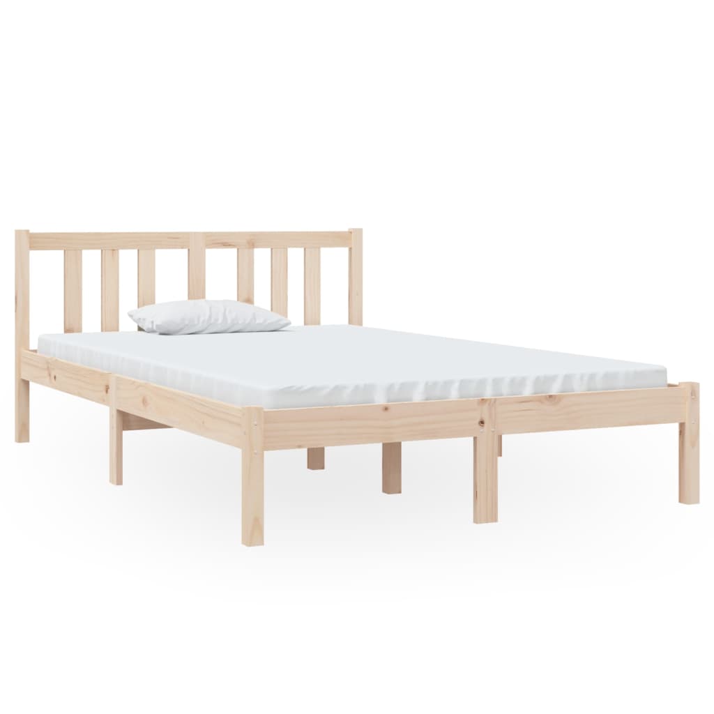 vidaXL Bed Frame without Mattress Solid Wood 120x190 cm Small Double