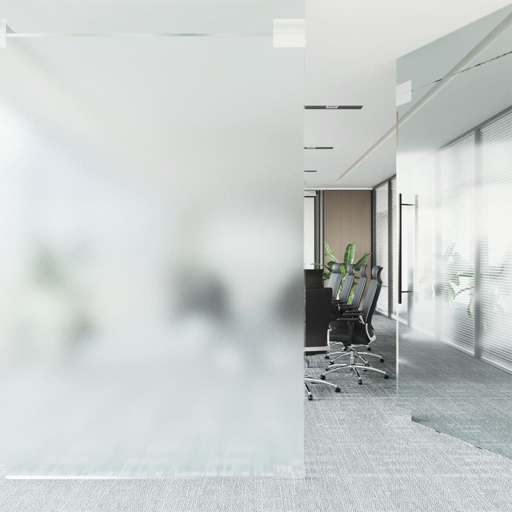 vidaXL Window Film Static Frosted Transparent Grey 90x1000 cm PVC