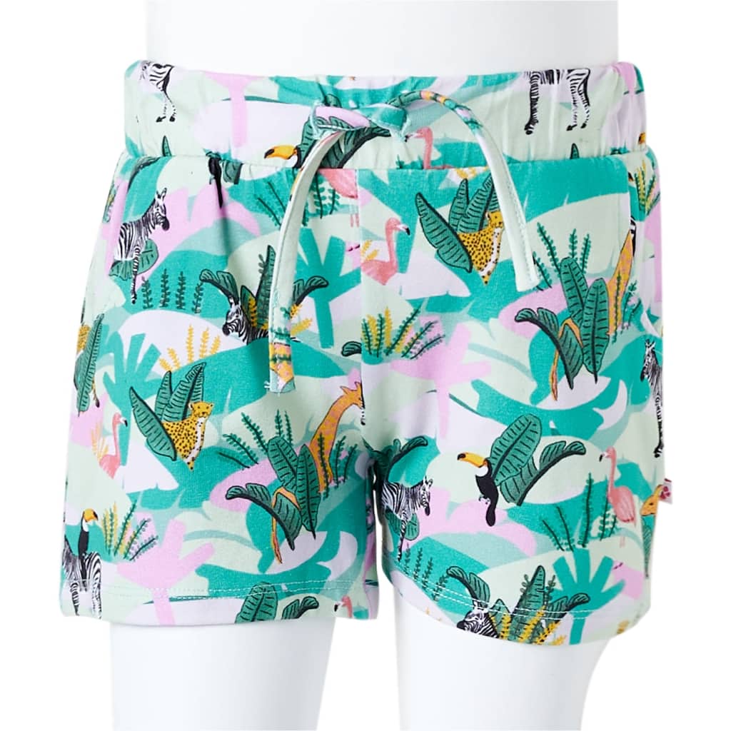 Kids' Shorts with Drawstring Light Mint 128