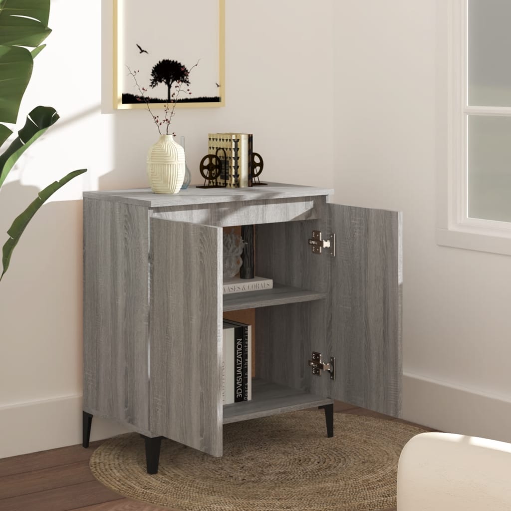 vidaXL Sideboard Grey Sonoma 60x35x70 cm Engineered Wood