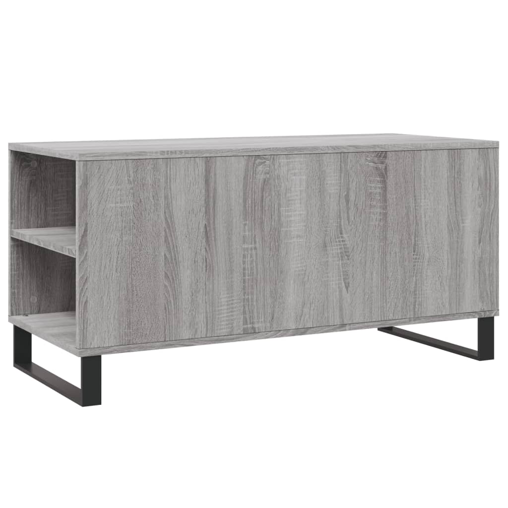 vidaXL Coffee Table Grey Sonoma 102x44.5x50 cm Engineered Wood