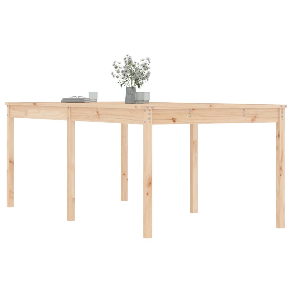 vidaXL Garden Table 203.5x100x76 cm Solid Wood Pine