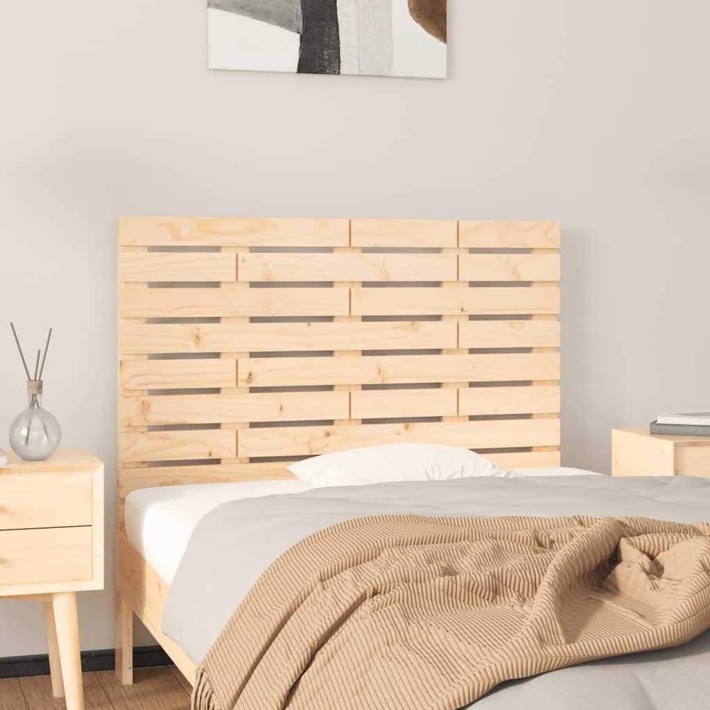 vidaXL Wall Headboard 106x3x63 cm Solid Wood Pine