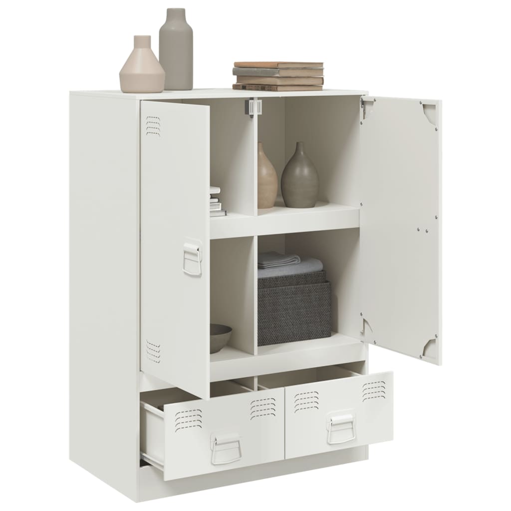 vidaXL Highboard White 67x39x95 cm Steel