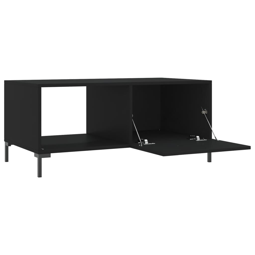 vidaXL Coffee Table Black 90x50x40 cm Engineered Wood