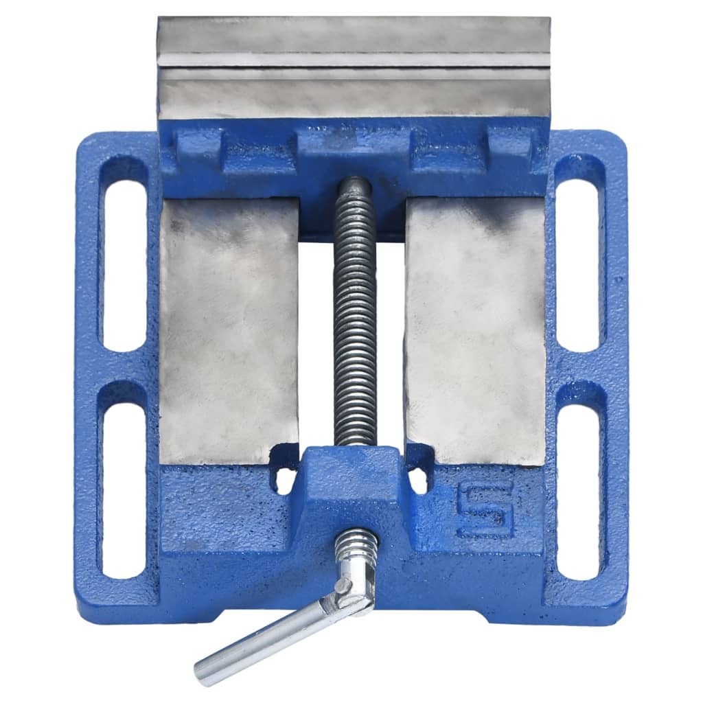 vidaXL Drill Press Vise Blue 121 mm Cast Iron