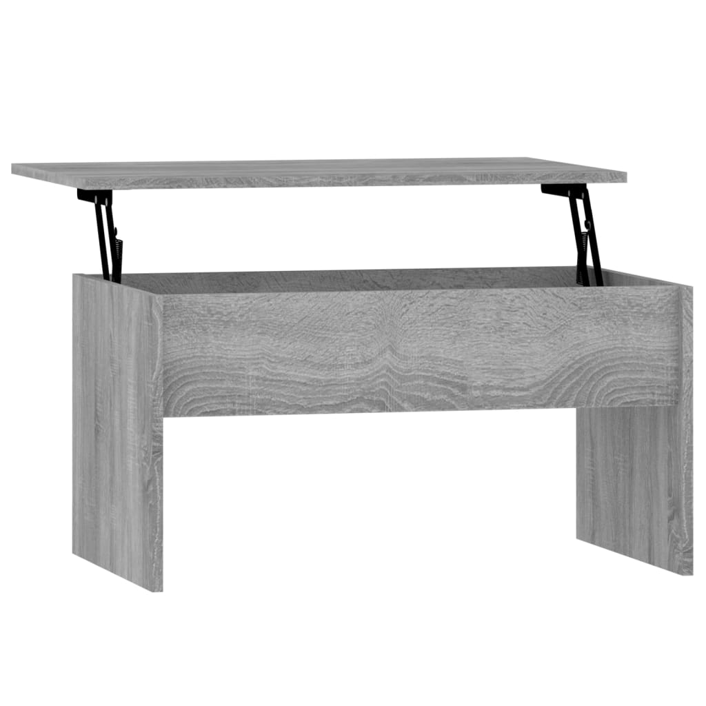 vidaXL Coffee Table Grey Sonoma 80x50.5x41.5 cm Engineered Wood