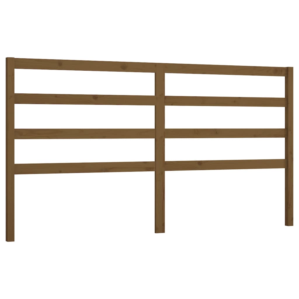 vidaXL Bed Headboard Honey Brown 186x4x100 cm Solid Wood Pine