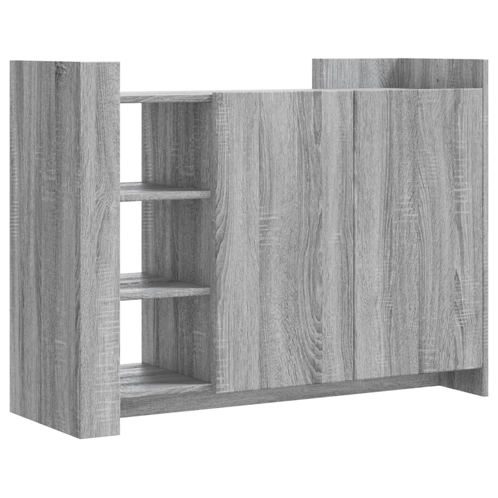 vidaXL Sideboard Grey Sonoma 100x35x75 cm Engineered Wood