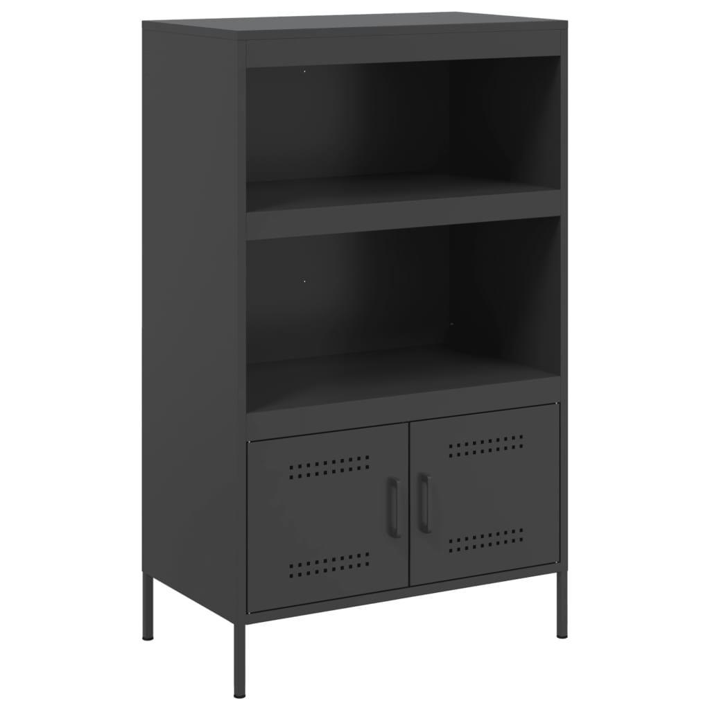 vidaXL Highboard Black 68x39x113 cm Steel