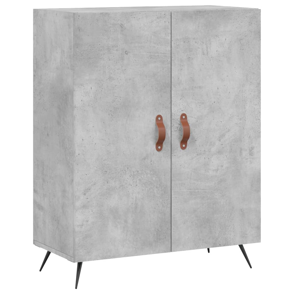 vidaXL Highboard Concrete Grey 69.5x34x180 cm Engineered Wood