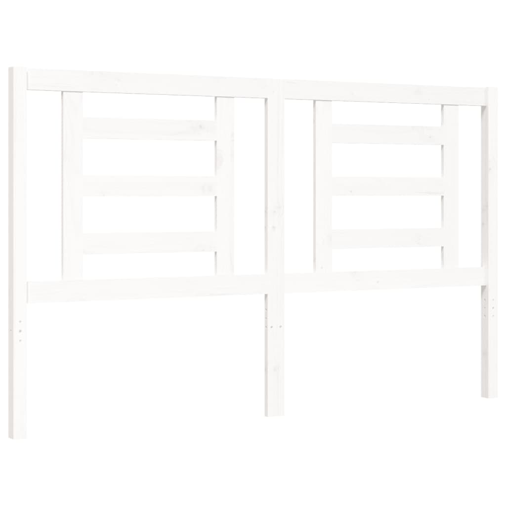 vidaXL Bed Frame without Mattress White 160x200 cm Solid Wood Pine