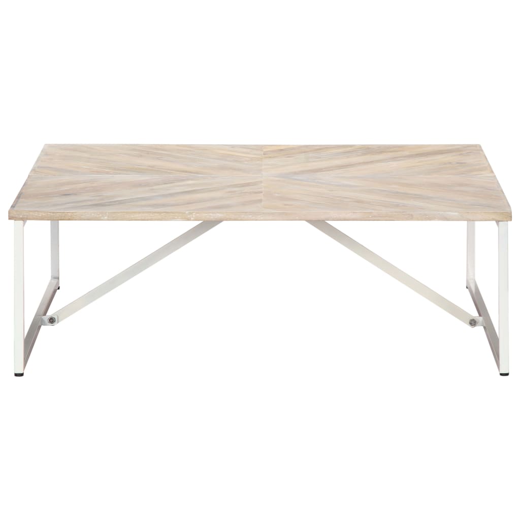 vidaXL Coffee Table 110x110x36 cm Solid Mango Wood