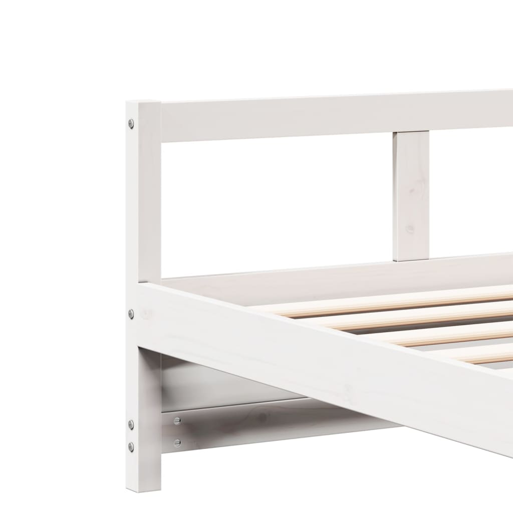 vidaXL Daybed without Mattress White 80x200 cm Solid Wood Pine