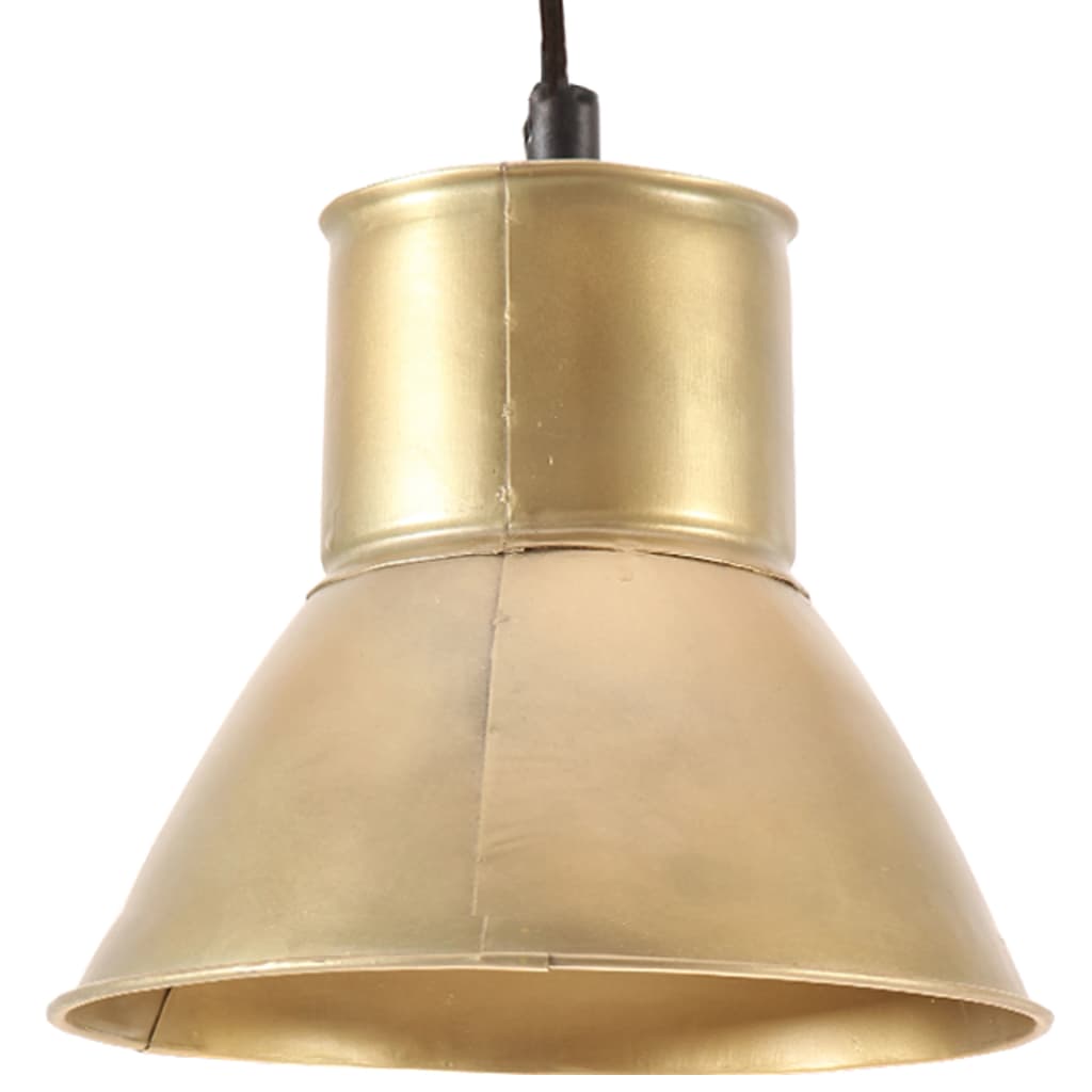 vidaXL Hanging Lamp 25 W Brass Round 17 cm E27