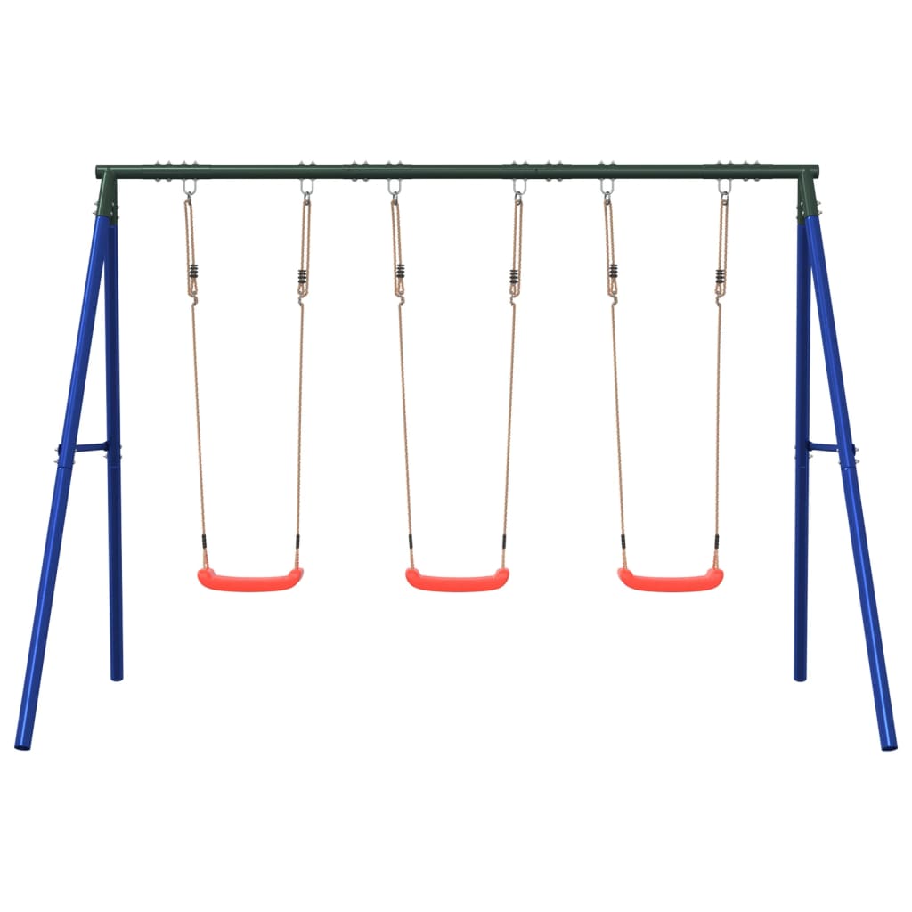 vidaXL Outdoor Swing Set with 3 Swings