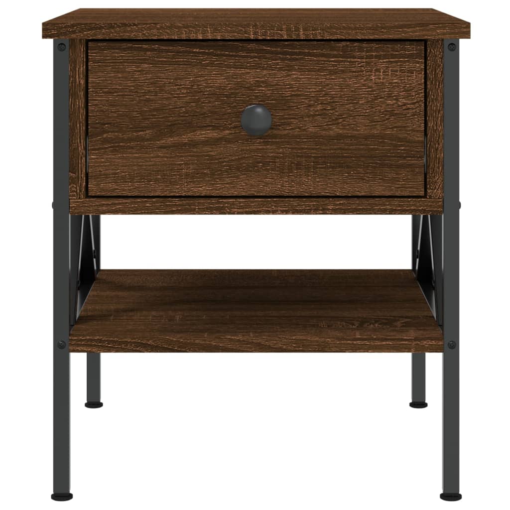 vidaXL Bedside Tables 2 pcs Brown Oak 40x42x45 cm Engineered Wood