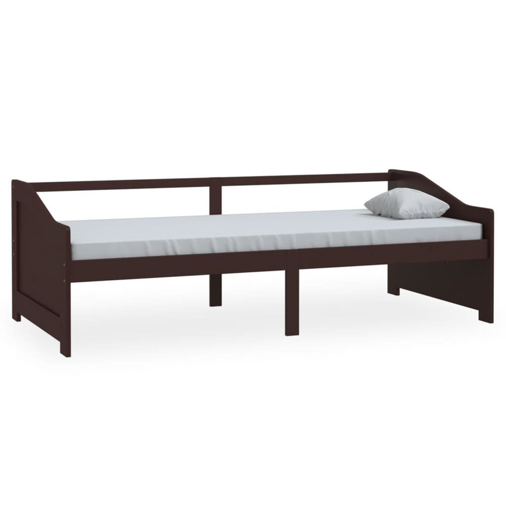 vidaXL 3-Seater Day Bed without Mattress Dark Brown 90x200 cm