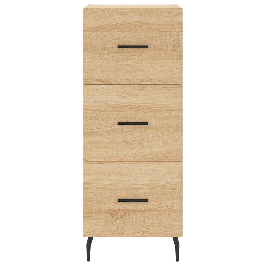 vidaXL Sideboard Sonoma Oak 34.5x34x90 cm Engineered Wood