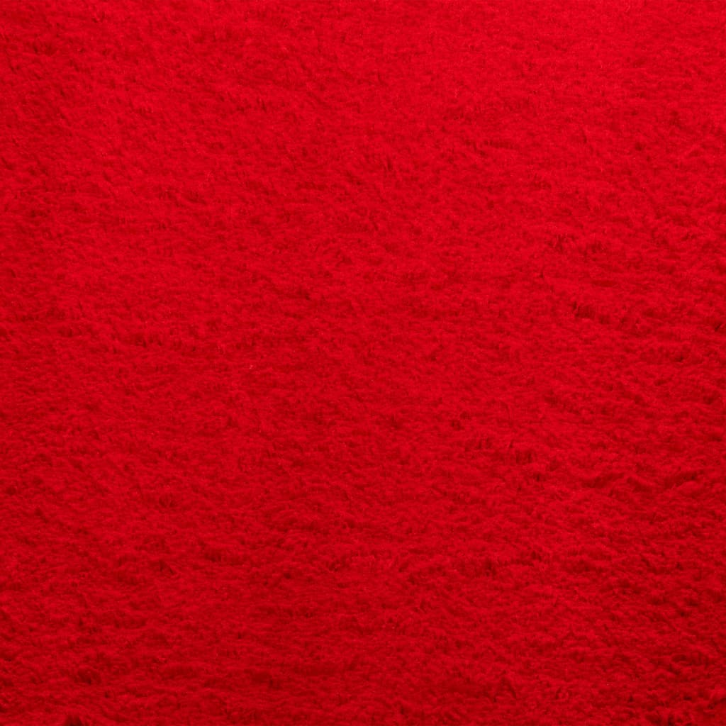 vidaXL Rug HUARTE Short Pile Soft and Washable Red 80x150 cm