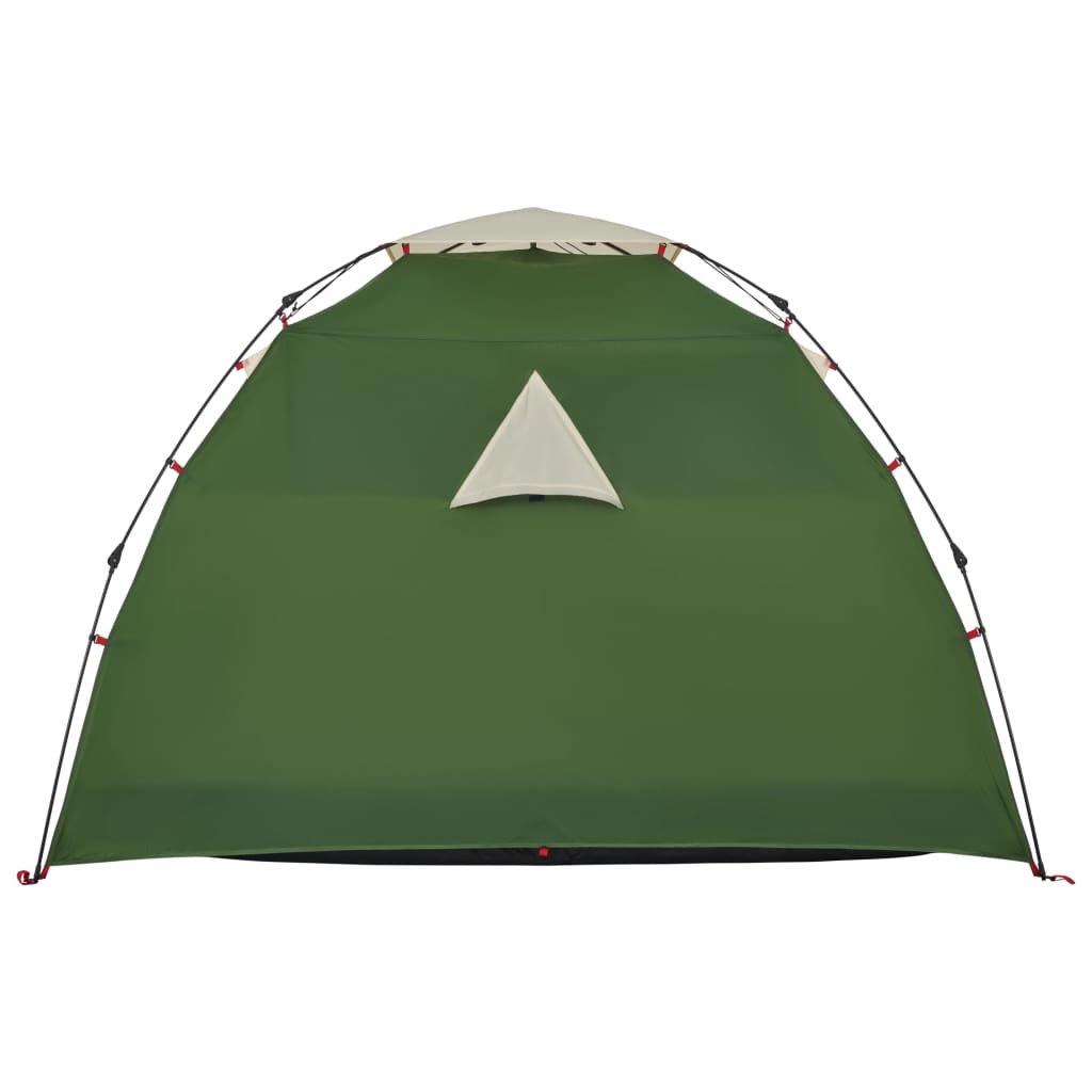 vidaXL Camping Tent Dome 4-Person Green Quick Release