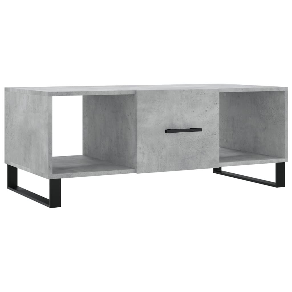 vidaXL Coffee Table Concrete Grey 102x50x40 cm Engineered Wood