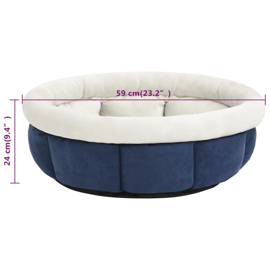 vidaXL Dog Bed 59x59x24 cm Blue