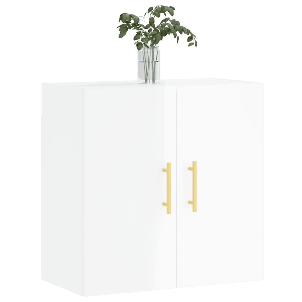 vidaXL Wall Cabinet High Gloss White 60x31x60 cm Engineered Wood