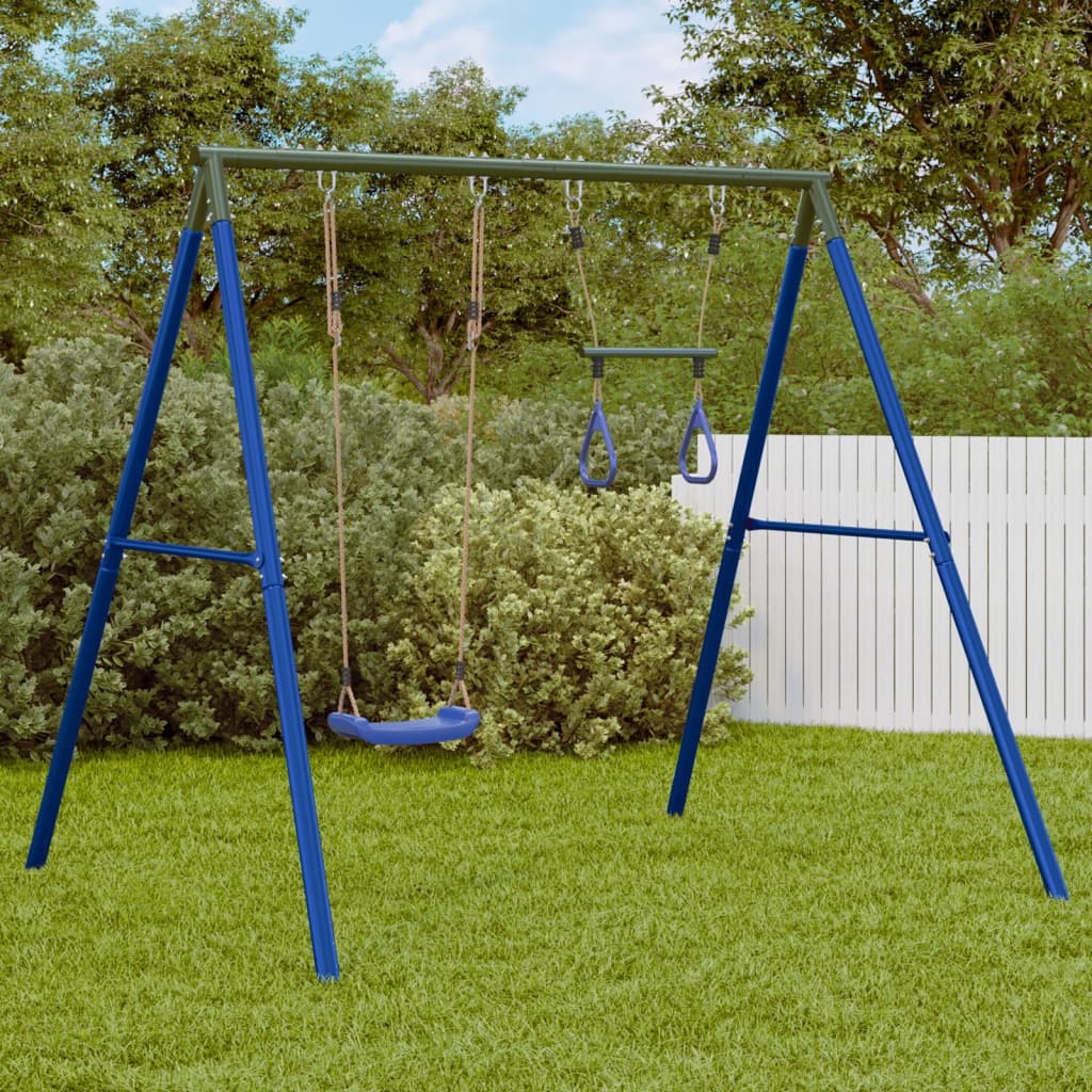 vidaXL Outdoor Swing Set with Swing and Trapeze