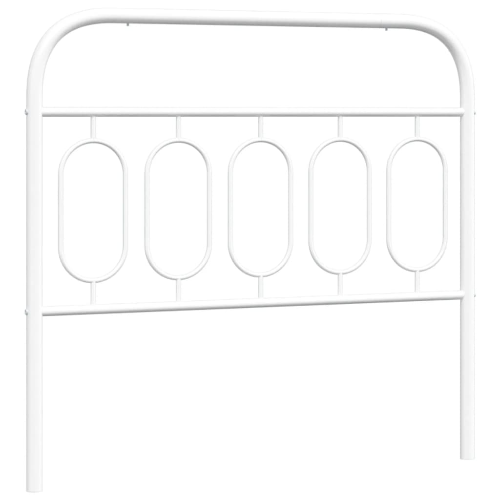 vidaXL Metal Headboard White 100 cm