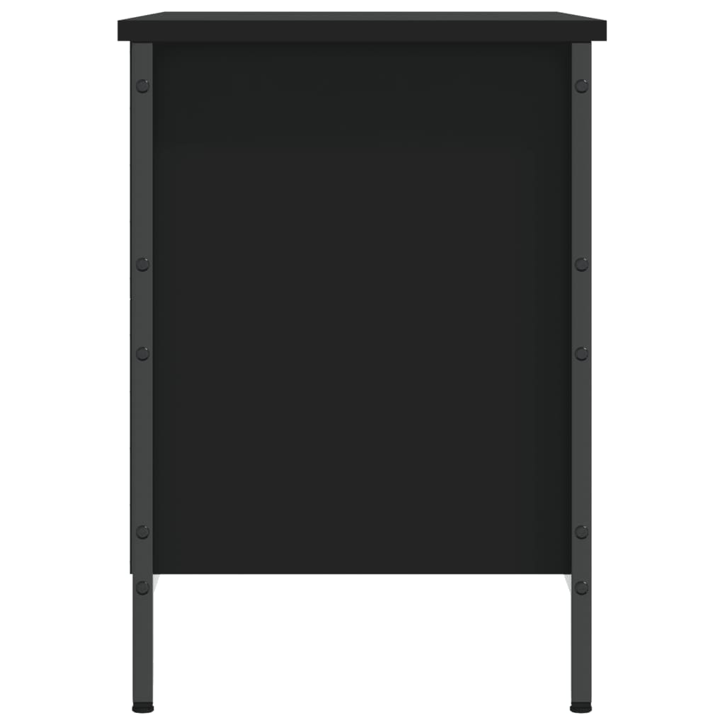 vidaXL Shoe Cabinet Black 69x35x50 cm Engineered Wood