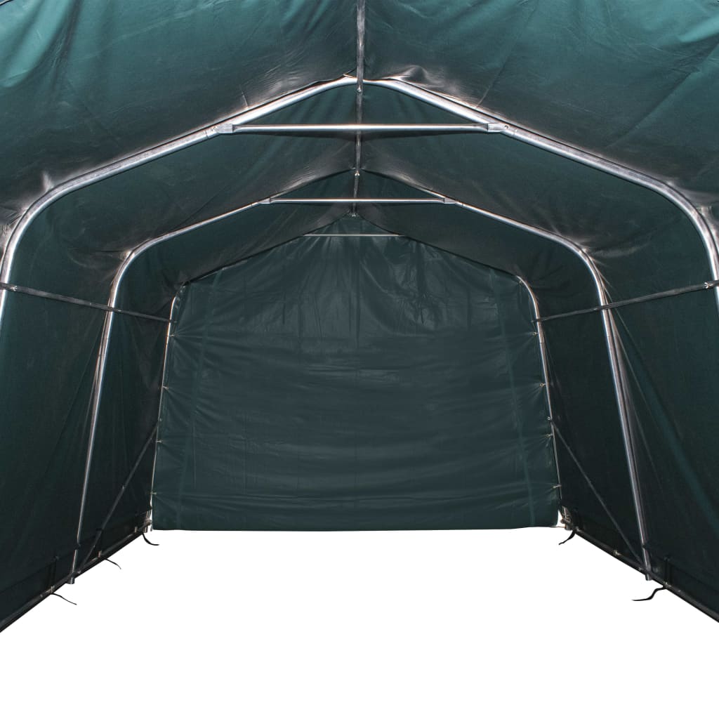 vidaXL Removable Livestock Tent PVC 550 g/m² 3.3x16 m Dark Green