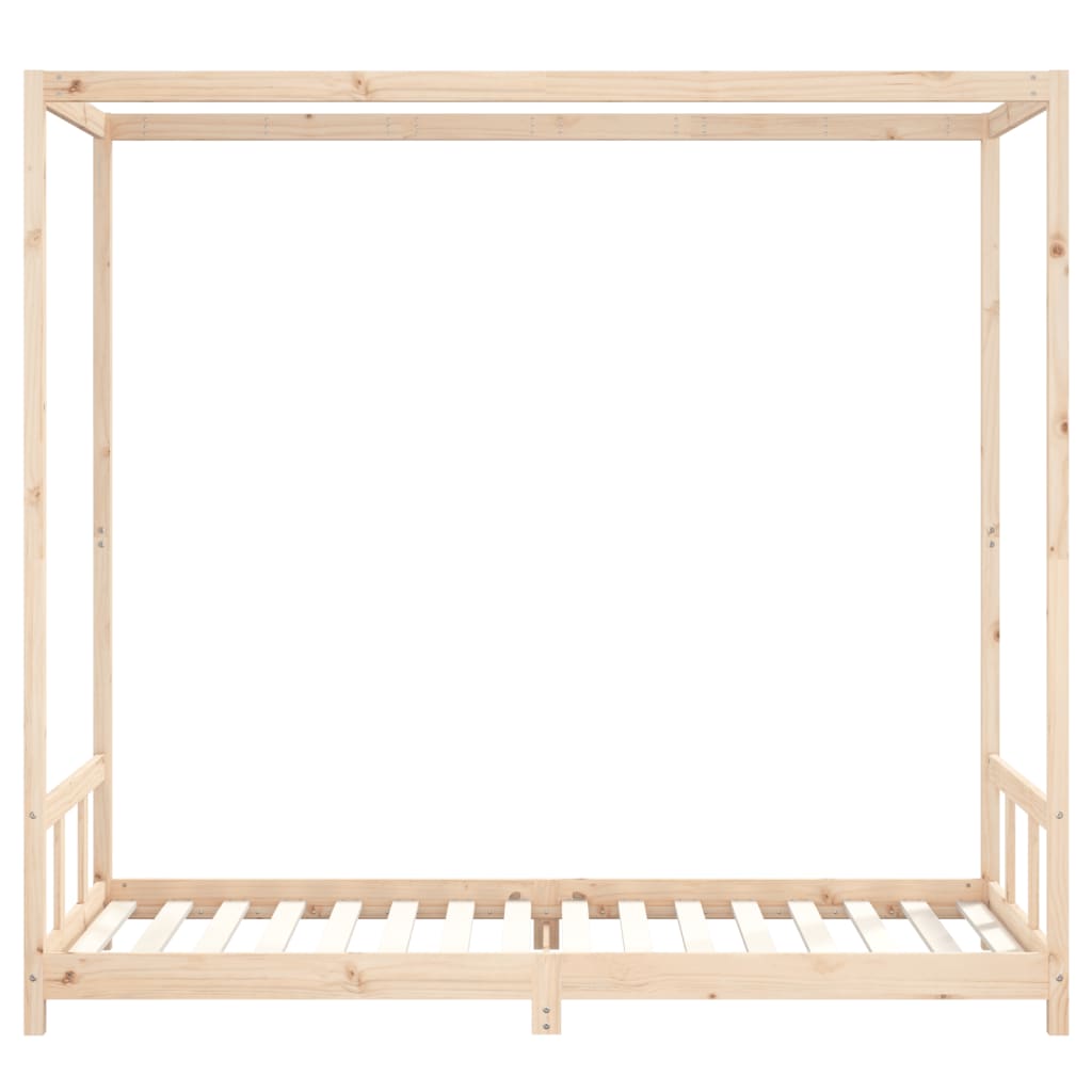 vidaXL Kids Bed Frame 90x200 cm Solid Wood Pine