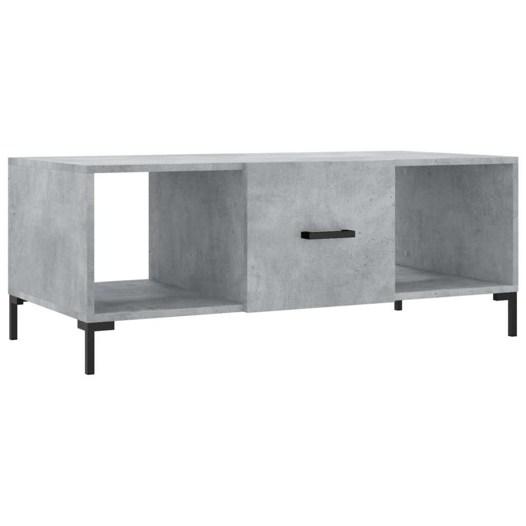 vidaXL Coffee Table Concrete Grey 102x50x40 cm Engineered Wood