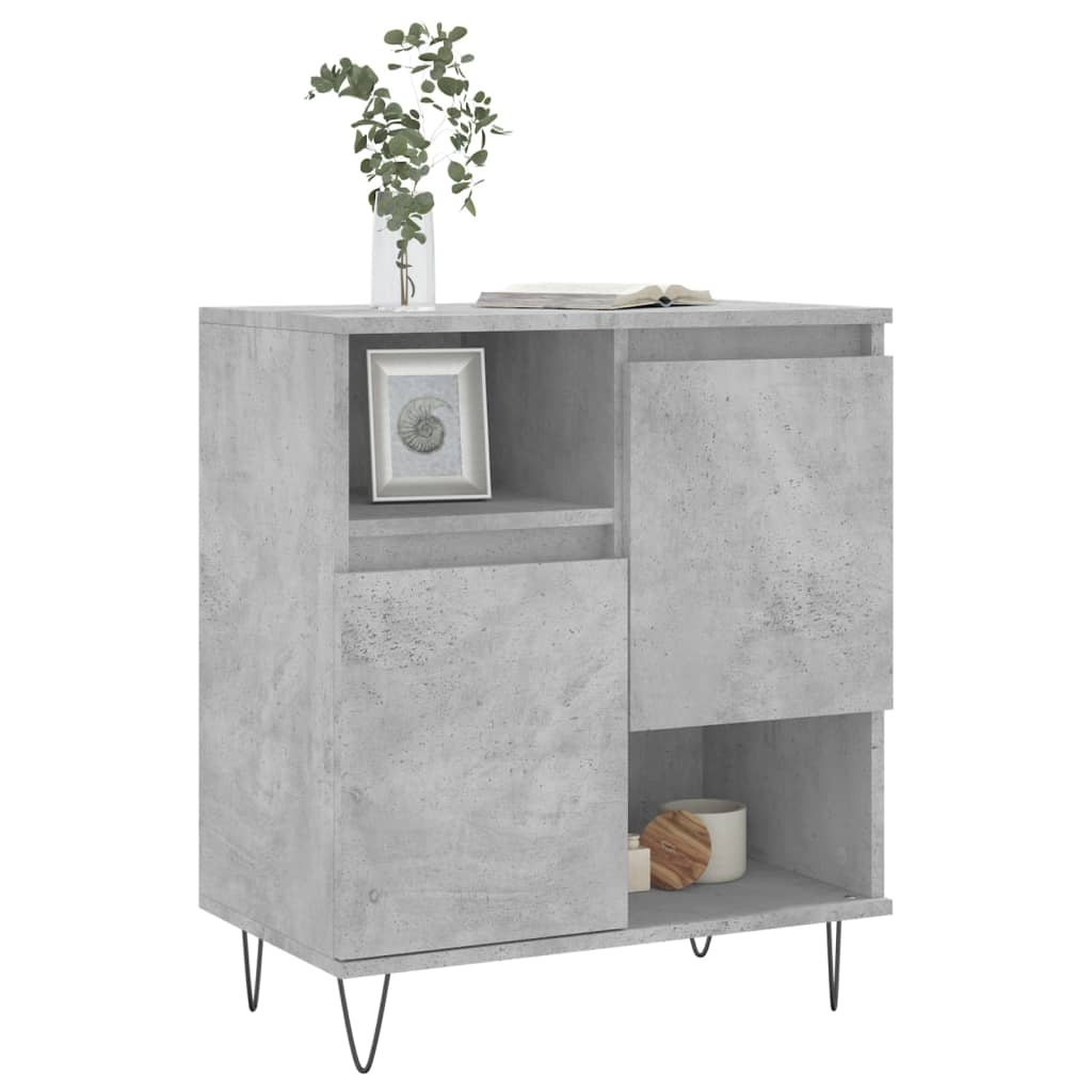 vidaXL Sideboard Concrete Grey 60x35x70 cm Engineered Wood