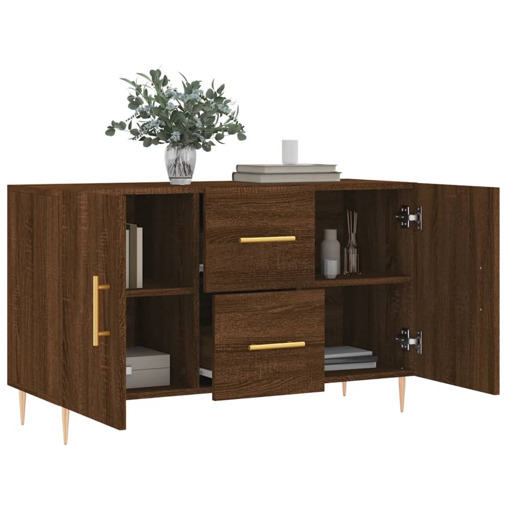 vidaXL Sideboard Brown Oak 100x36x60 cm Engineered Wood