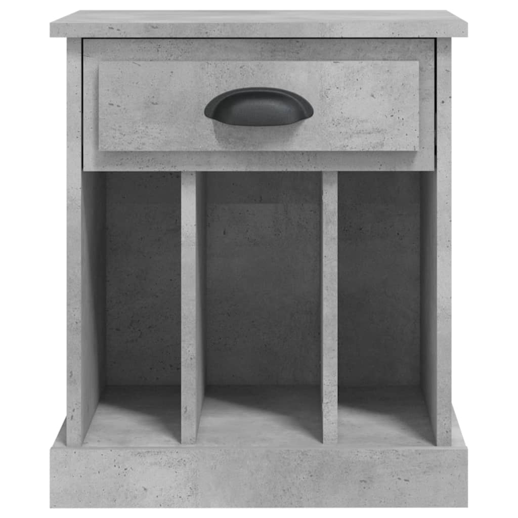 vidaXL Bedside Cabinets 2 pcs Concrete Grey 43x36x50 cm