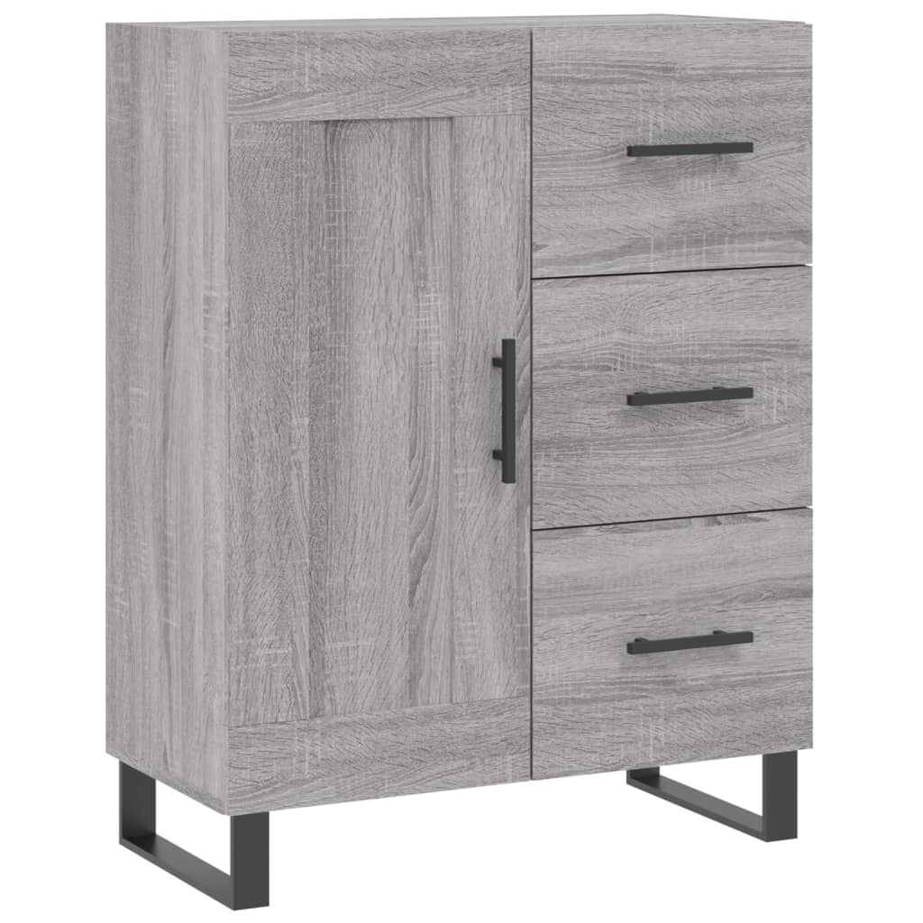 vidaXL Sideboard Grey Sonoma 69.5x34x90 cm Engineered Wood