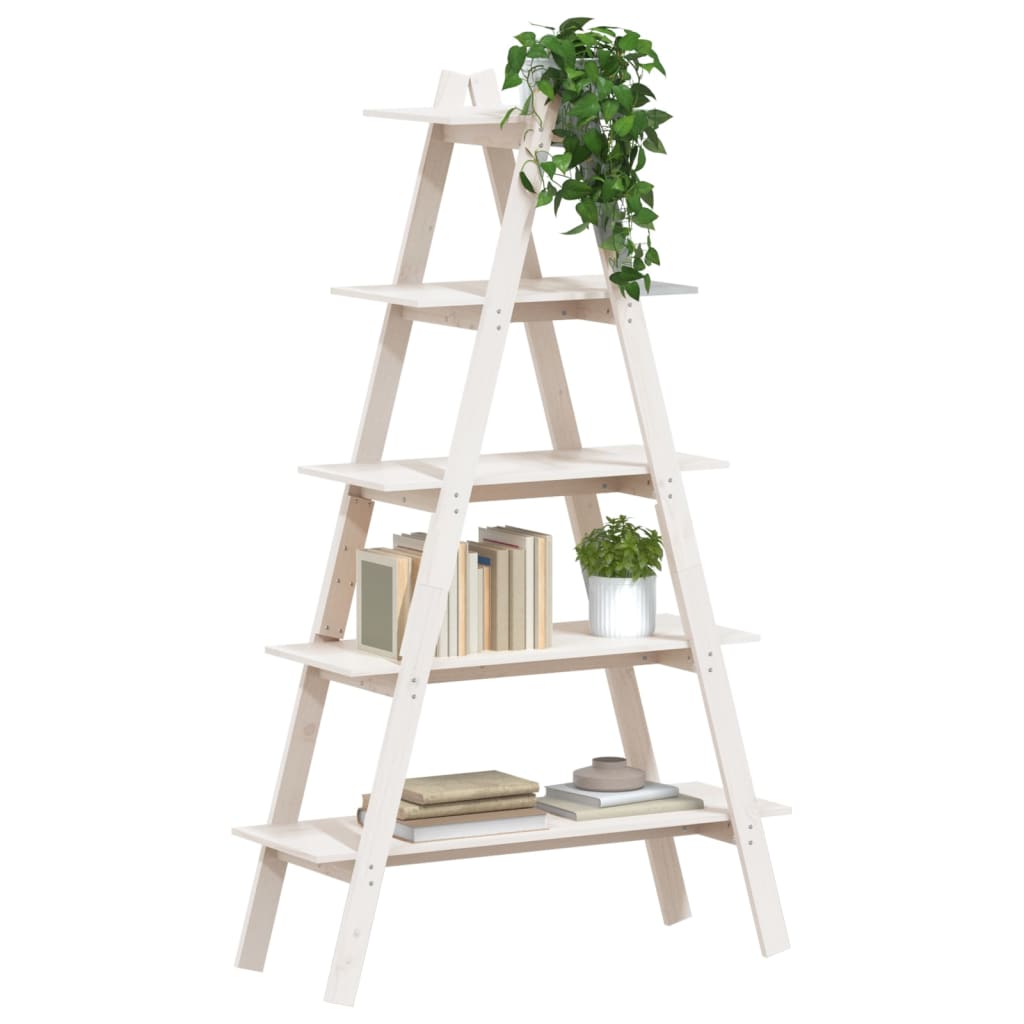 vidaXL 5-Tier Shelf A-shape 110x40x180.5 cm Solid Wood Pine