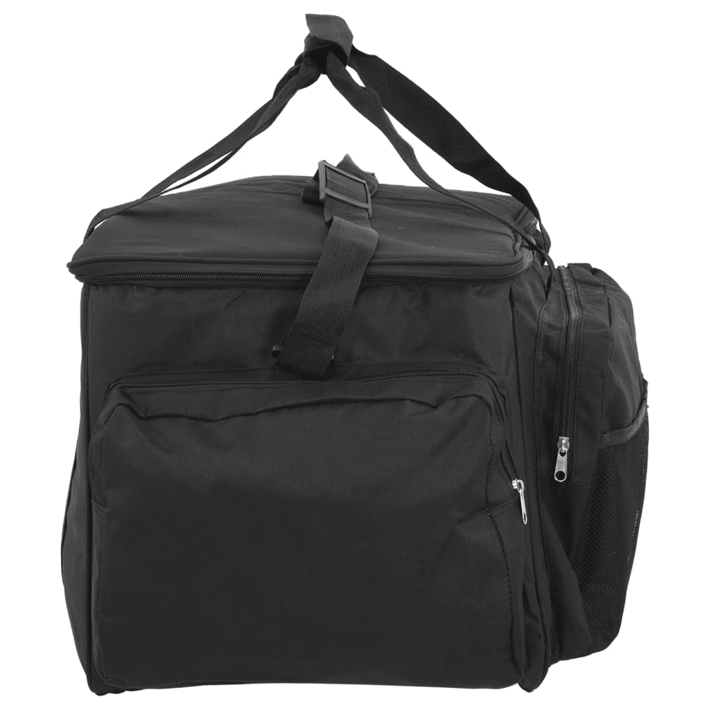 vidaXL Fishing Bag Waterproof Black Oxford Fabric