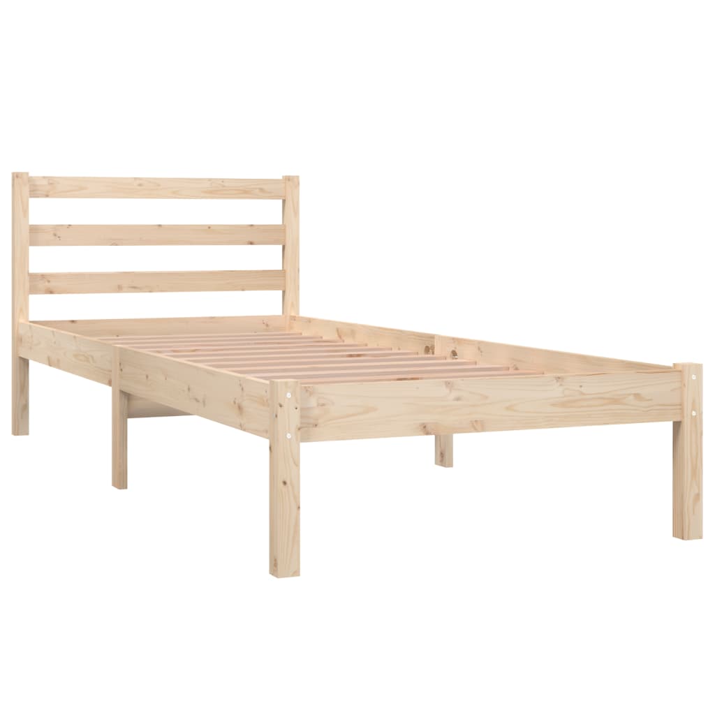 vidaXL Bed Frame without Mattress 75x190 cm Small Single